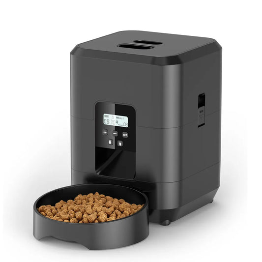 Automatic Smart Pet Feeder for Cats and Dogs with Timed Dispensing and Slow Feeding Function